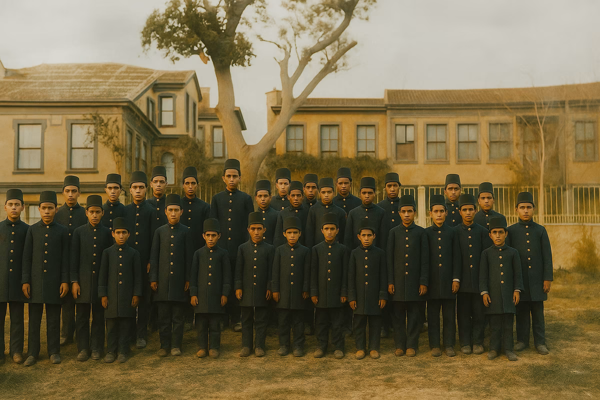 Students of the Imperial Tribal School in Kabataş